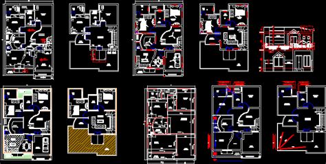 plano home work entire drawing dwg block  autocad designs cad
