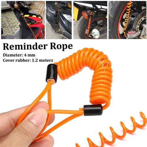 mm  security reminder bike motorbike tool cable bicycle lock rope