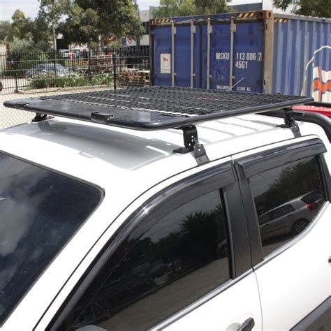 cobra  universal flat roof rack black powder coated steel rack ranger bt hilux np