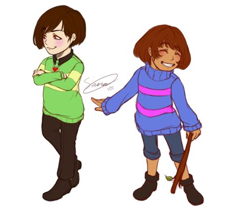 Undertale Chara And Frisk By Issane On Deviantart