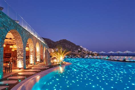 royal myconian hotel  gracious  star resort europe hotels beach