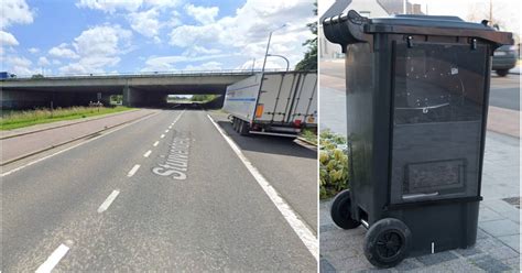 wraak voor een boete duo kiepert flitsende vuilnisbak van de politie  leuvense vaart
