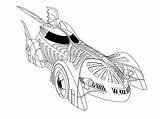 Batmobile Imprimir sketch template