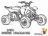 Coloring Atv Wheeler Pages Four Clipart Honda Wheelers sketch template