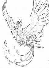 Phoenix Drawing Line Lineart Phenix Deviantart Dessin Tattoo Potter Harry Drawings Pheonix Bird Tatouage Mythical Tattoos Le Oiseau Awesome Paintingvalley sketch template