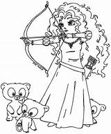 Merida Brave Coloring Pages Disney Princess Printable Kids Colouring Color Book Girls Little Print Brothers Getcolorings Bestcoloringpagesforkids Choose Board sketch template