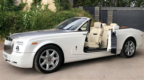 white convertible rolls royce phantom wedding car  devon somerset