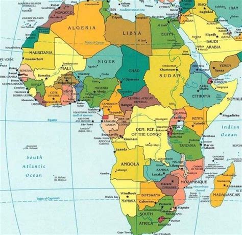 african countries  capitals   facts
