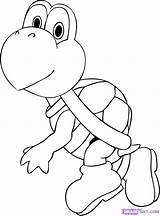 Mario Coloring Pages Super Turtle Choose Board Koopa sketch template