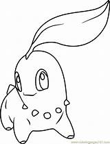 Chikorita Coloring Coloringpages101 Pokémon sketch template