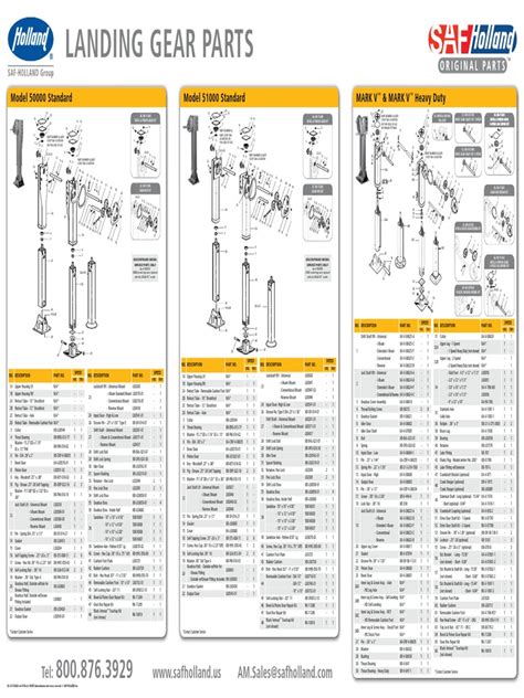 trailer landing gear parts catalog  gear vehicle technology