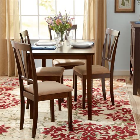 andover mills donald  piece dining set table  chair sets dining