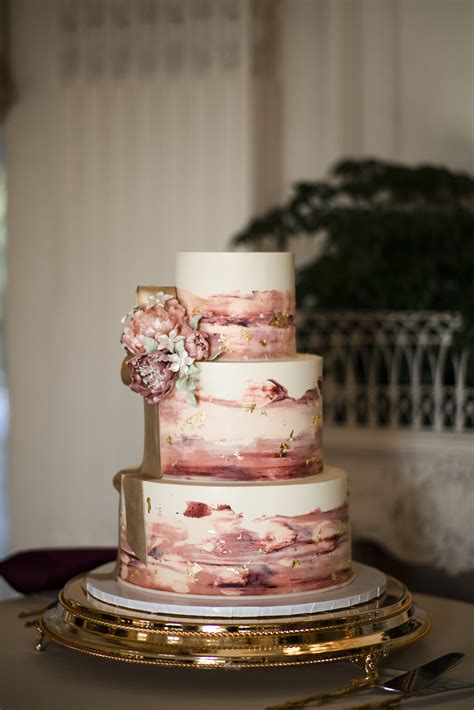 white  pink marbled cake design unique wedding cakes creative blush pink wedding cake