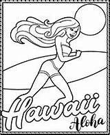 Barbie Hawaii Kolorowanki Hawaje Kolorowanka Hawajach Topcoloringpages Wydrukuj Kolorowankę sketch template
