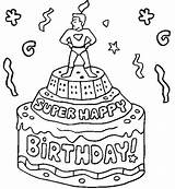 Birthday Happy Coloring Grandpa Color Pages Printable Print Getcolorings sketch template
