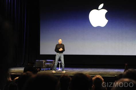 steve jobs takes  stage  magical  revolutionary  product cult  mac