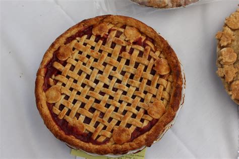 One Of Several Lattice Top Pies In This Year S Contest Russell Steven