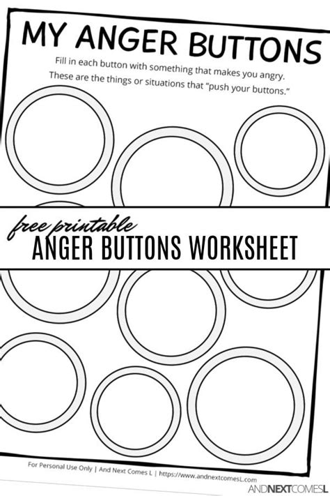 printable anger management worksheets  kids learning   read