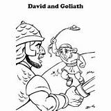 David Goliath Coloring Pages Giant Fighting Against Ones Aiming Hit Lion Story Little Top sketch template