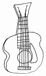 Uke Einhorn Guitar P48 sketch template