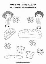 Educazione Alimentare Fantavolando Scuola Colorare Rima Attività Infanzia Idee Bambini Umano Cibo sketch template