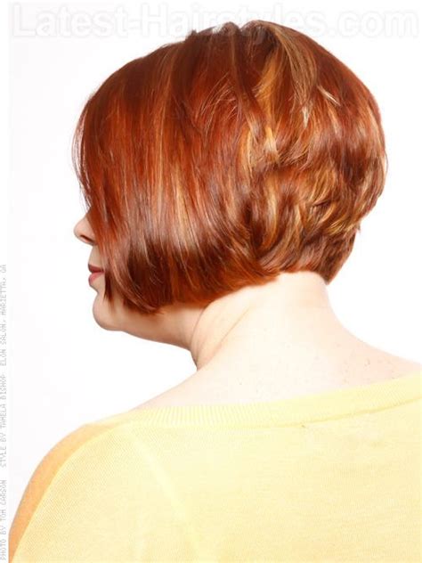stacked bob short hairstyle for older women side view clothes pinterest bobs for women