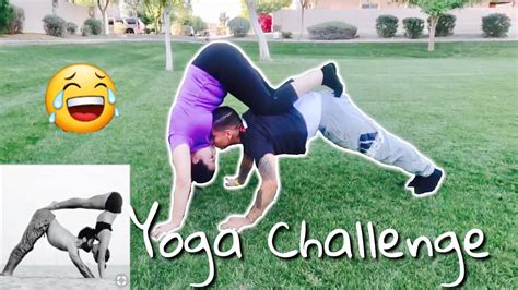 funniest couples yoga challenge try not to laugh youtube