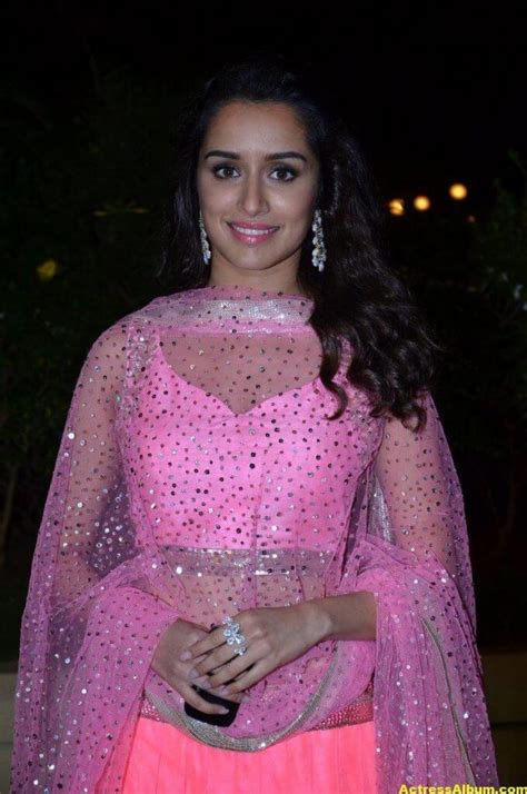 Shraddha Kapoor Hot Photos At Wedding Reception In Pink Dress Actress