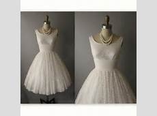 50's Prom Dress // Vintage 1950's White Lace by TheVintageStudio