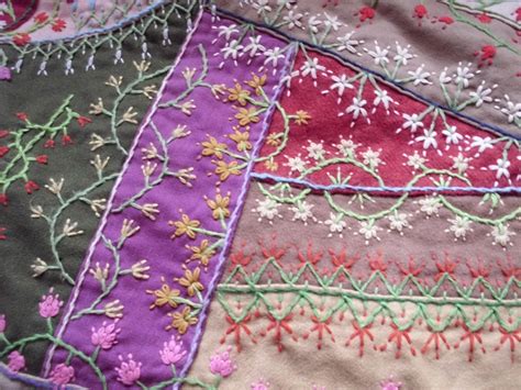 pin  crazy quilting beading embroidery
