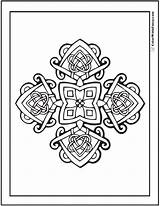 Celtic Knots Gaelic Macrame sketch template