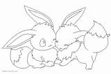 Eevee Coloring Pages Printable Kids Color Print Adults sketch template