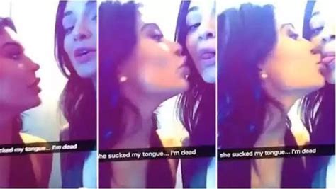 Oh My Kylie Jenner Sucks Sister Kendall S Tongue In Snapchat Video