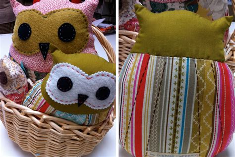 draw print sew repeat  pattern  patchwork owl family