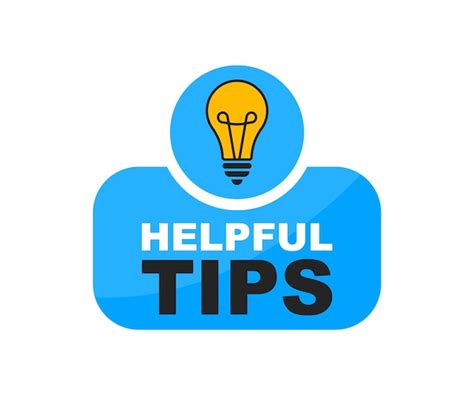 premium vector helpful tips logo  light bulb helpful tips badge