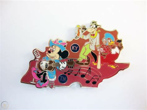 Disney Parks American Adventure Mystery Pin Kentucky Ky And Tennessee Tn