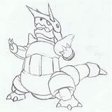 Aggron Agron Cartoni sketch template