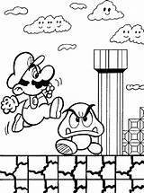 Mario Coloring Bros Pages Colouring Super Printable Book Sheet Coloriage Template sketch template