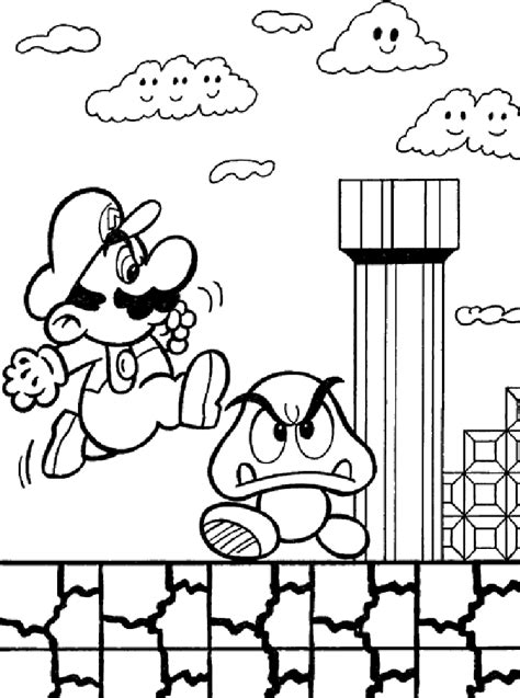 mario bros coloring pages  kids disney coloring pages