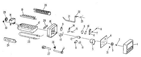 ice maker parts diagram hanenhuusholli