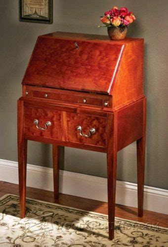secretary desk plans woodarchivist