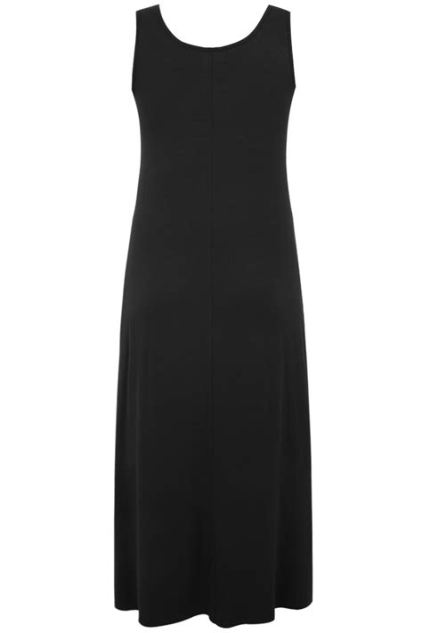black sleeveless maxi dress plus size 16 18 20 22 24 26 28 30 32 34 36