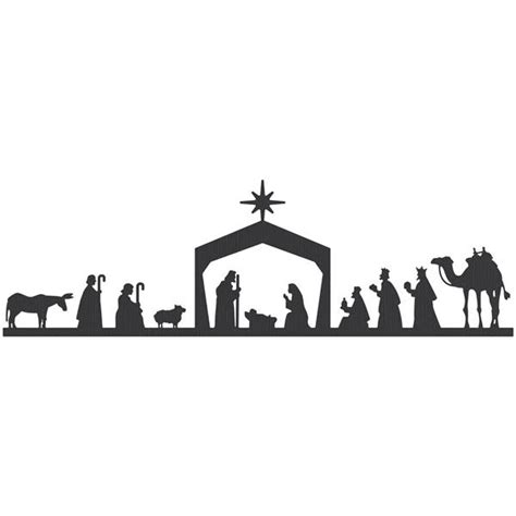 nativity scene silhouette pattern  affordable  search