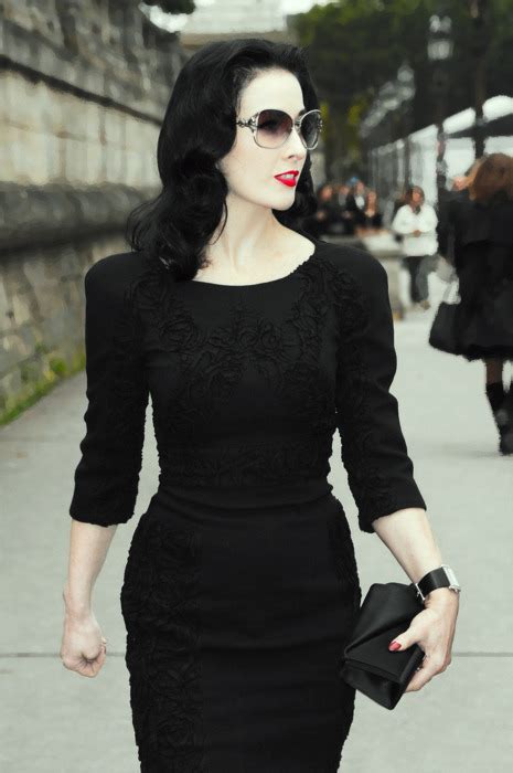 Beauty Dress Street Style Black Streetstyle Dita Von Teese