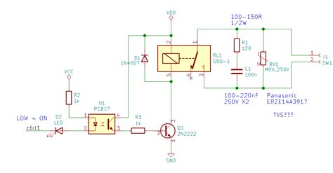 microcontroller universal relay snubber circuit electrical engineering stack exchange