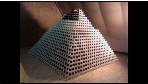 Biggest Domino Pyramid Ever Almost Video Campus Socialite
