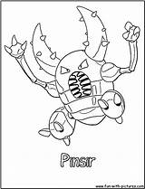 Pinsir Coloring Pages Fun Template Printable sketch template