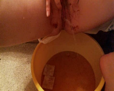 pee in a bowl after depilation with wax on my pussy and holding bf cock while he pee 2 videos
