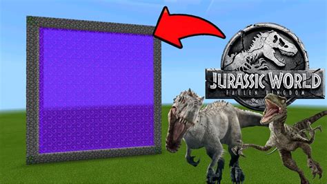 Minecraft Pe How To Make A Portal To The Jurassic World