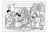 Coloring Apostles Agrippa Etiquette Coin Agr sketch template